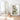 Blue gum leaves photography wall art in minimalist neutral room