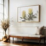 Banksia duo landscape botanical print styled in a neutral modern interior