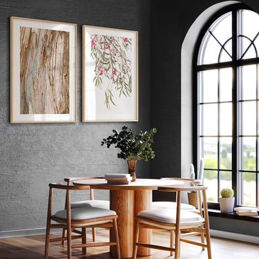Print set: South Australian Blue Gum bark and flowers