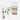 Color swatches with eucalyptus leaf design on a white background