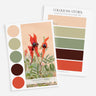 Sturt's Desert Pea colour palette featuring tones of the Australian Outback. Available for instant download.